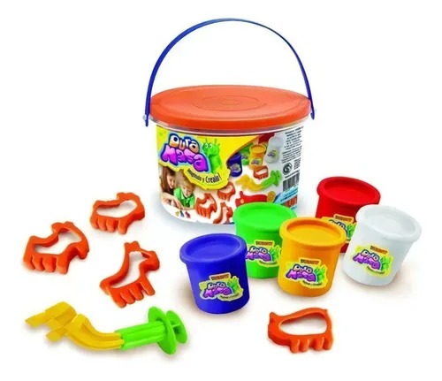 JUGUETE MASA CON ACCESORIOS EN BALDE