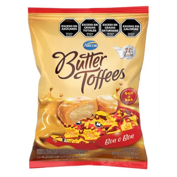 CARAMELO BUTTER TOFEE BON O BON 822gr