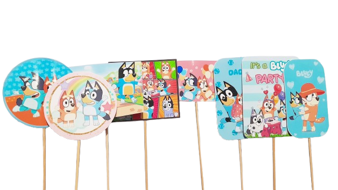 CAKE TOPPER PERSONAJES BLUEY