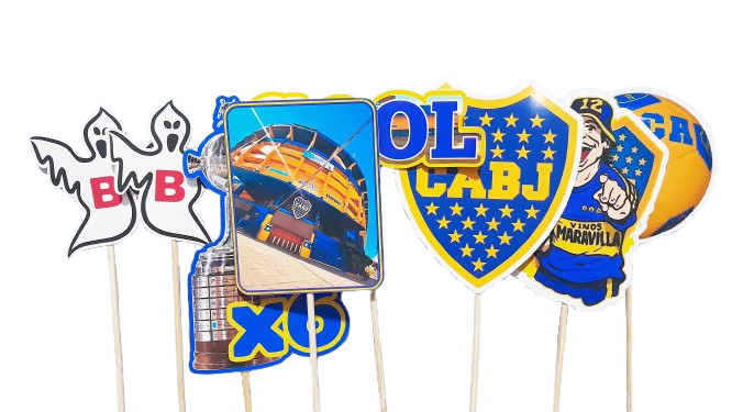 CAKE TOPPER PERSONAJES BOCA