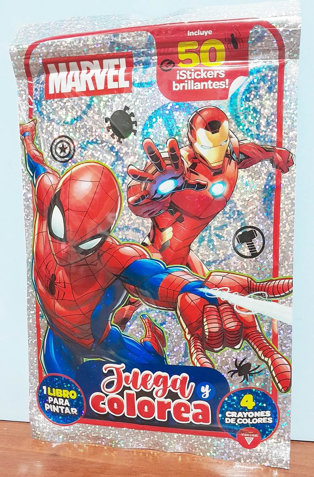 LIBRO COLOR VERTICE + STICKE MARVEL 6278