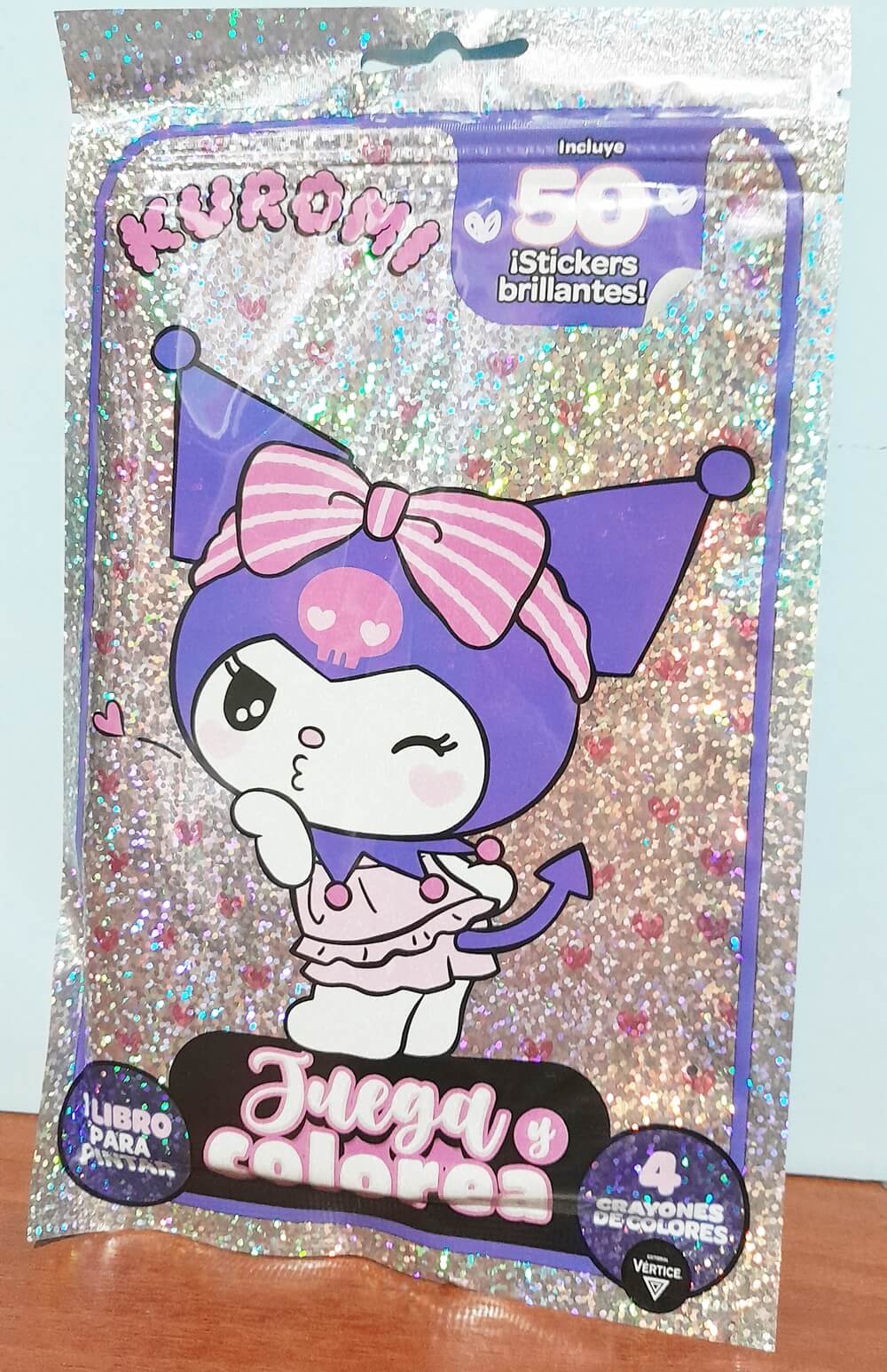 LIBRO COLOR VERTICE + STICKE KUROMI 6281