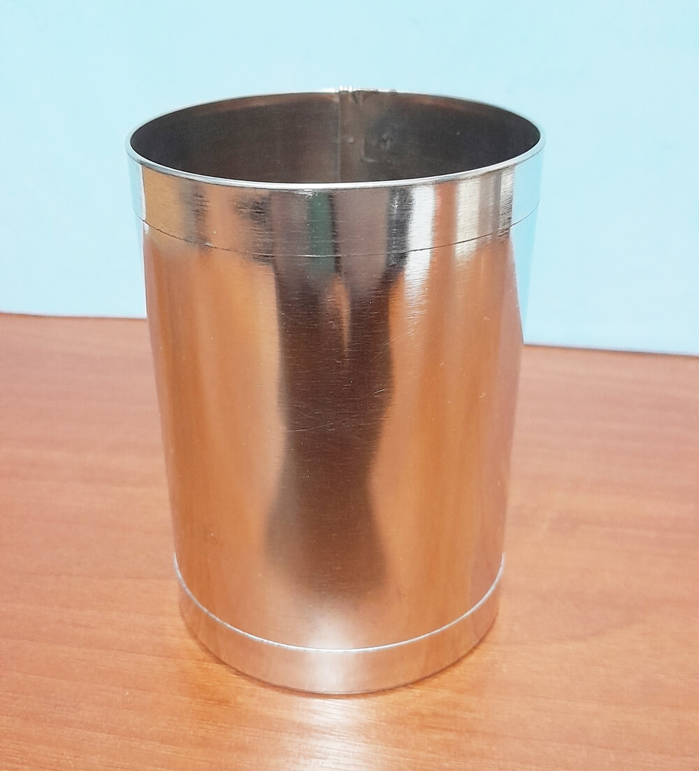 ARO DE HOJALATA ALTO 10CM  7 DIAMETRO