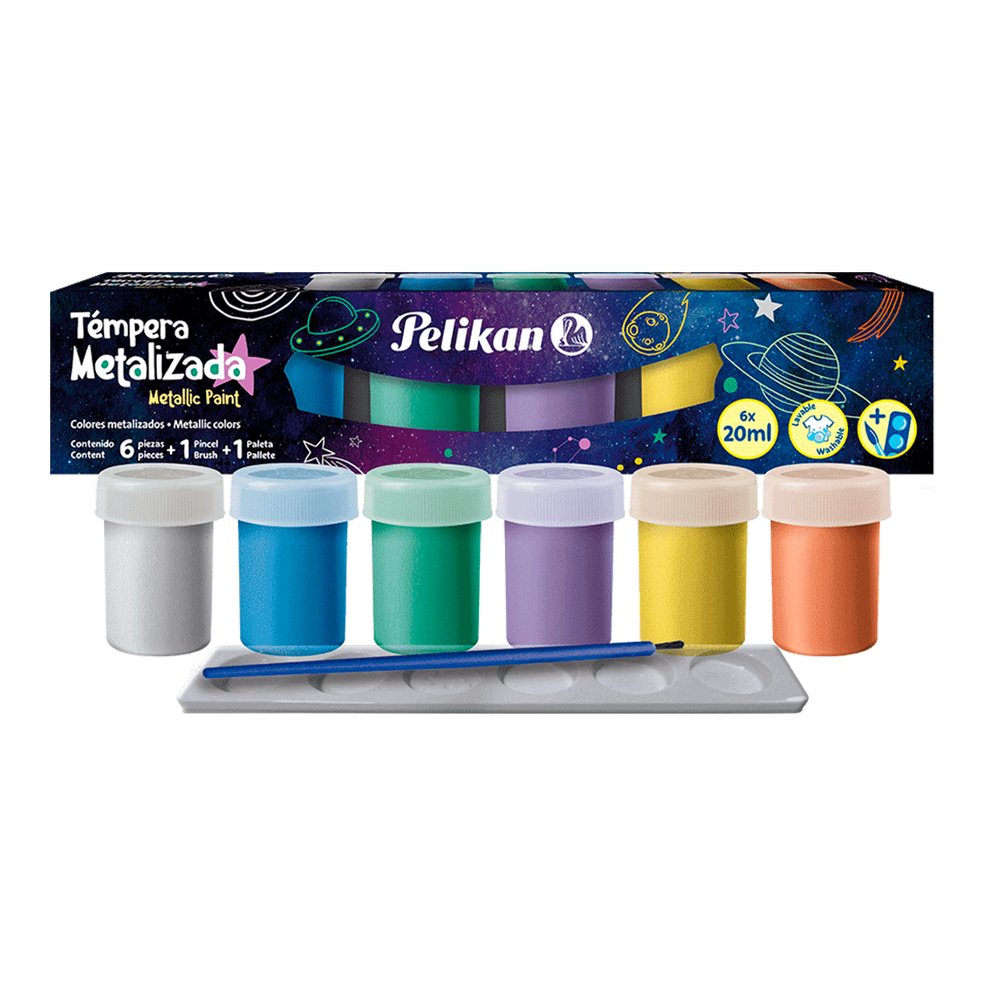 TEMPERA POTE METAL X6 PELIKAN