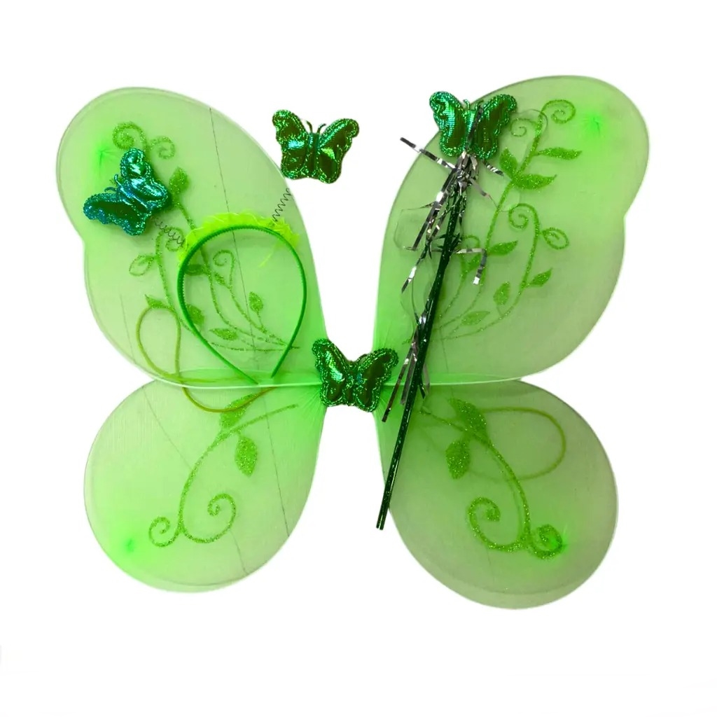 ALAS MARIPOSA SET LED YJ0729 VERDE
