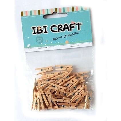 BROCHE MADERA NATURAL 25mm x50 IBICRAFT
