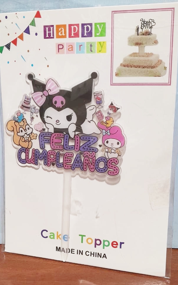 CAKE TOPPER KUROMI FELIZ CUMPLE 1254-3