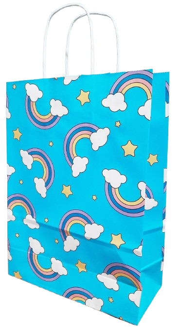 BOLSA C/CORDON 22x30 ARCO IRIS