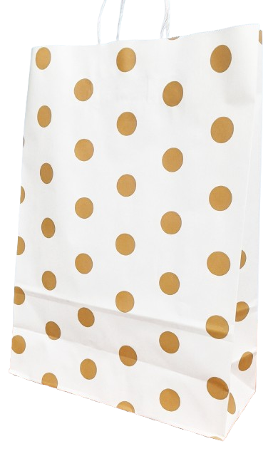 BOLSA C/CORDON 30x41 LUNAR DORADO METAL