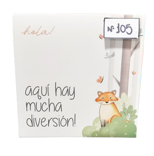 CAJA 105 DE TORTA 20x20x10 DIVER. BOSQUE