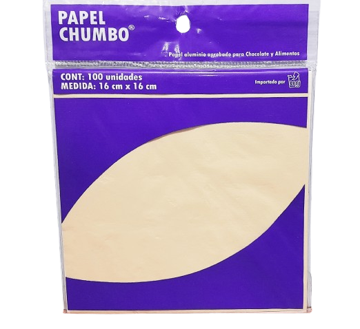 PAPEL ALFAJORES 16x16 LISOx100 U BEIGE