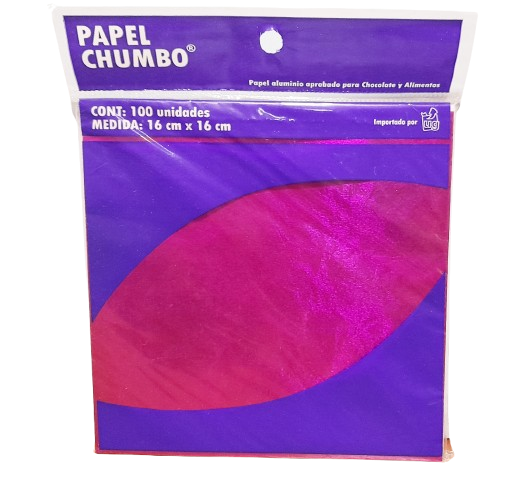 PAPEL ALFAJORES 16x16 LISOx100 U FUCSIA