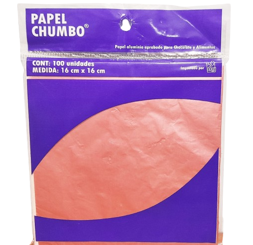 PAPEL ALFAJORES 16x16 LISOx100 U ROSA G