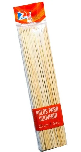 PALITO BROCHETTE X50 UNID 25CM EZCO
