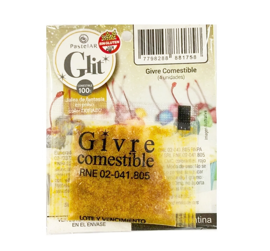 BRILLANTINA COMESTIBLE DORADO x 4 WEB