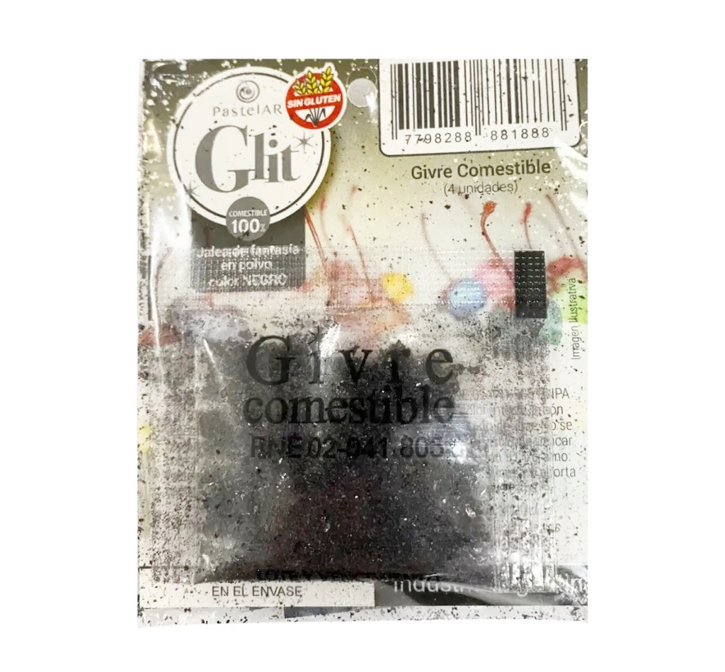 BRILLANTINA COMESTIBLE NEGRO x 4 WEB