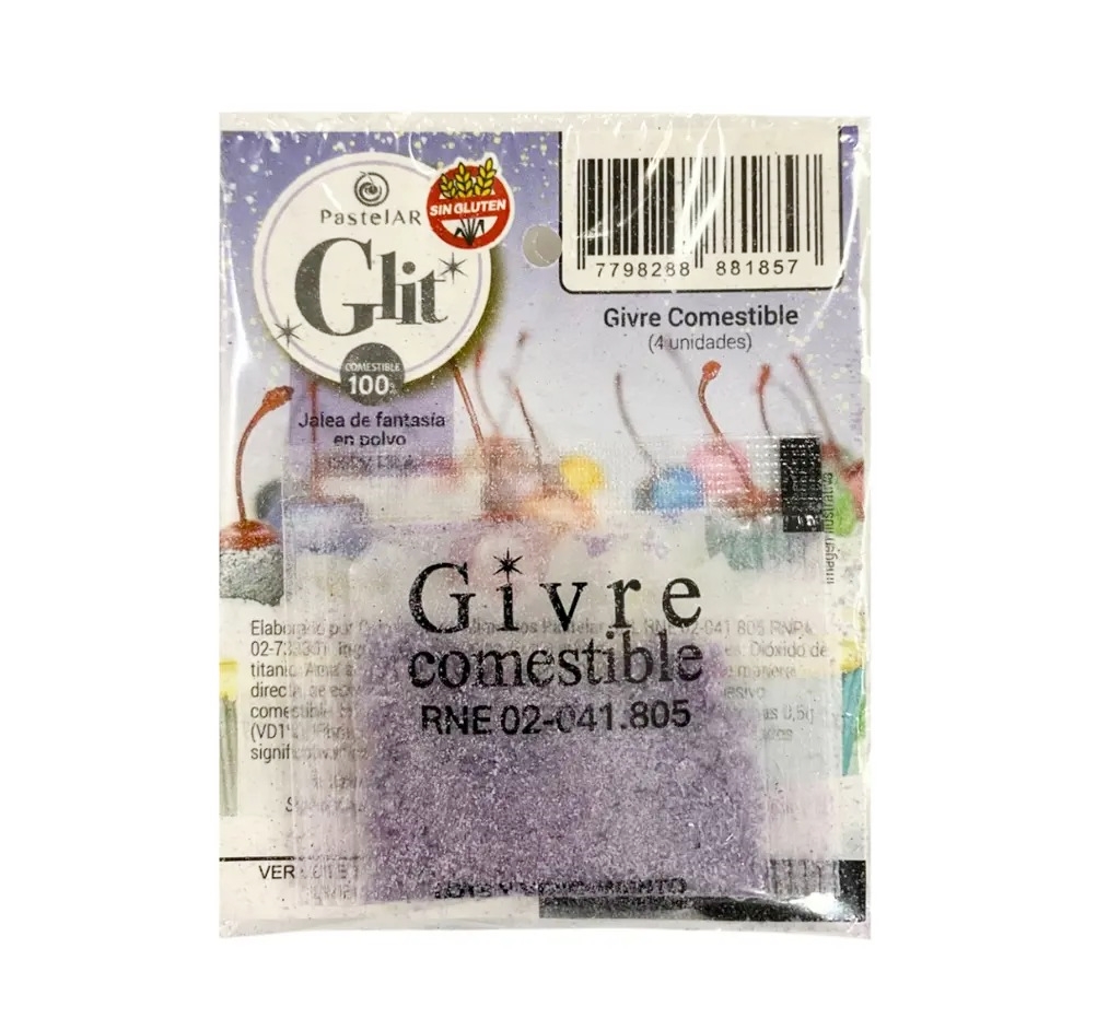 BRILLANTINA COMESTIBLE LILA x 4 WEB