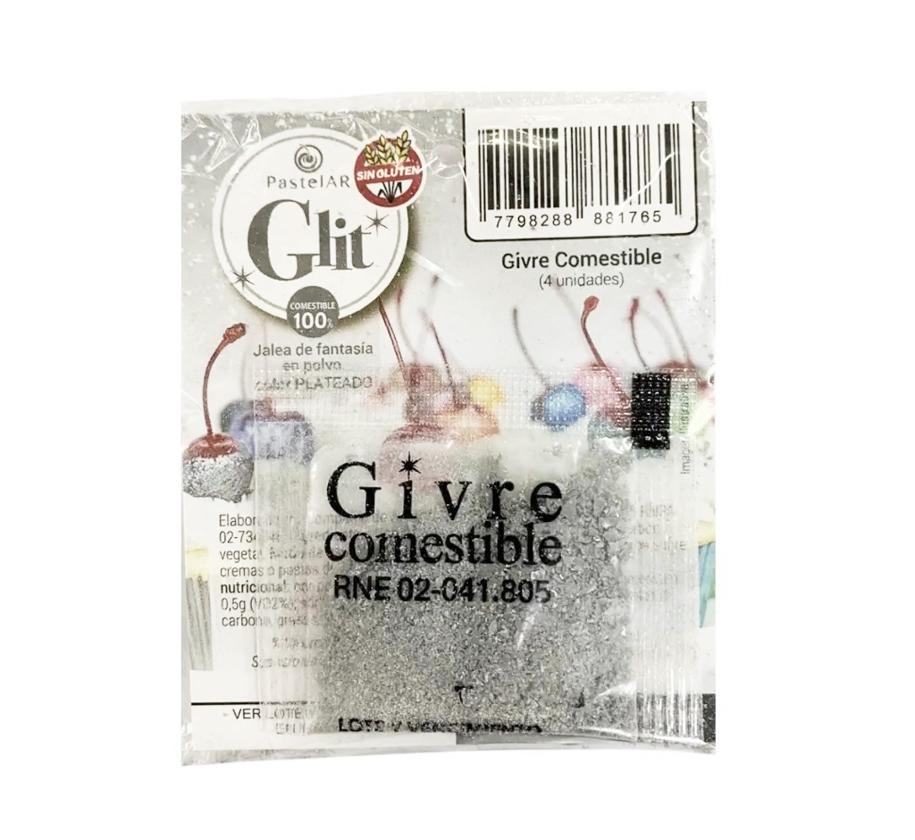 BRILLANTINA COMESTIBLE PLATEADO x 4 WEB