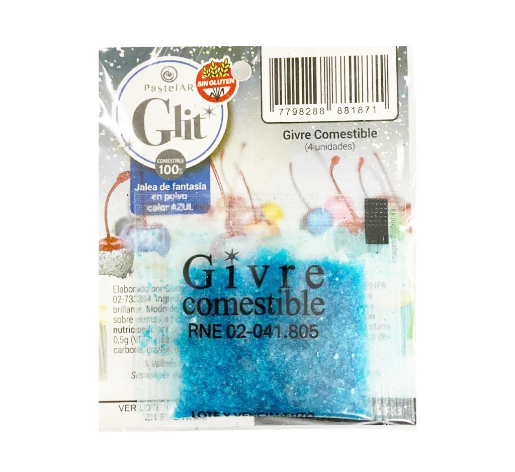 BRILLANTINA COMESTIBLE AZUL/TURQ x 4 WEB