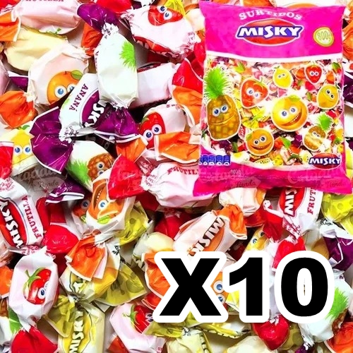 CARAMELO MASTICABLE MISKY 880gr CAJA x10