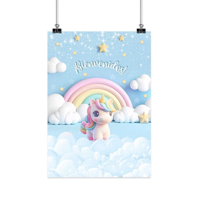 LINEA UNICORNIO PASTEL POSTER G.M