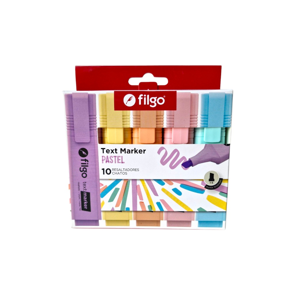 RESALTADOR FILGO X10 SET PASTE TEXT MARK