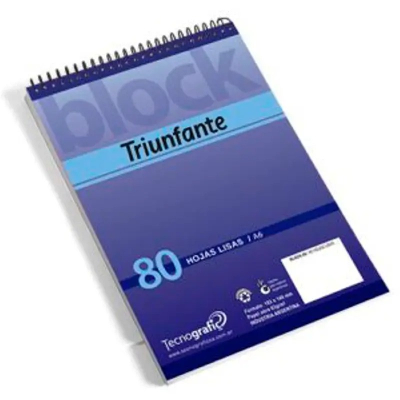 BLOCK 80H A6 TRIUNFANTE LISO