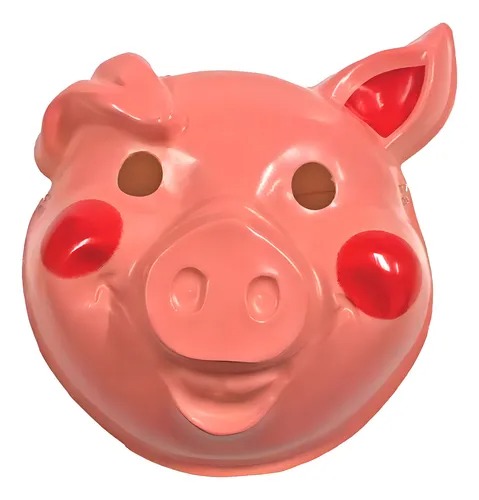 CARETA PLASTICA ANIMAL CHANCHITO