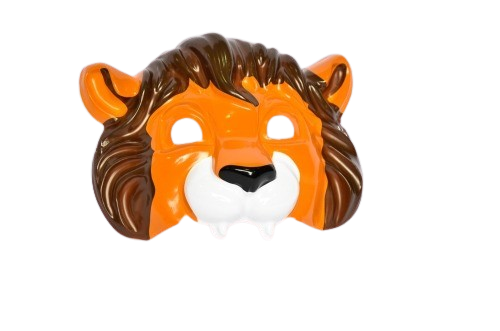 CARETA PLASTICA ANIMAL LEON 2