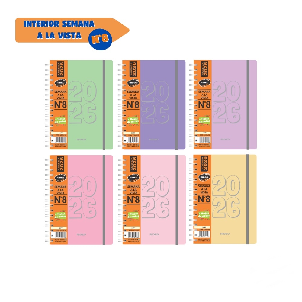 AGENDA Nº8 SEMANAL SOFT