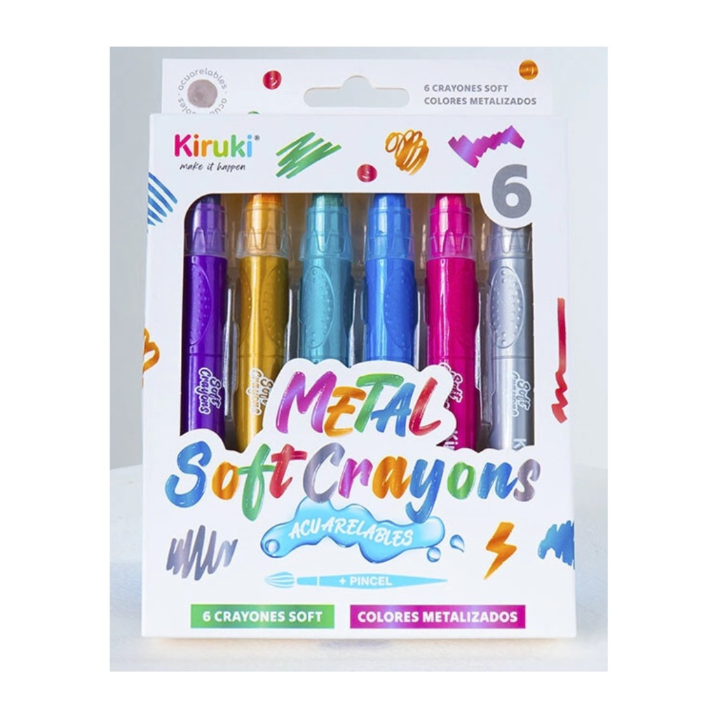 CRAYONES ACUARELABLES KIRUKI X6