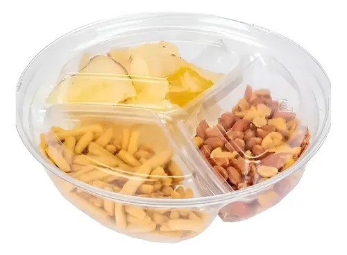 BANDEJA CONTENEDOR 3 DIVISIONES 680GR