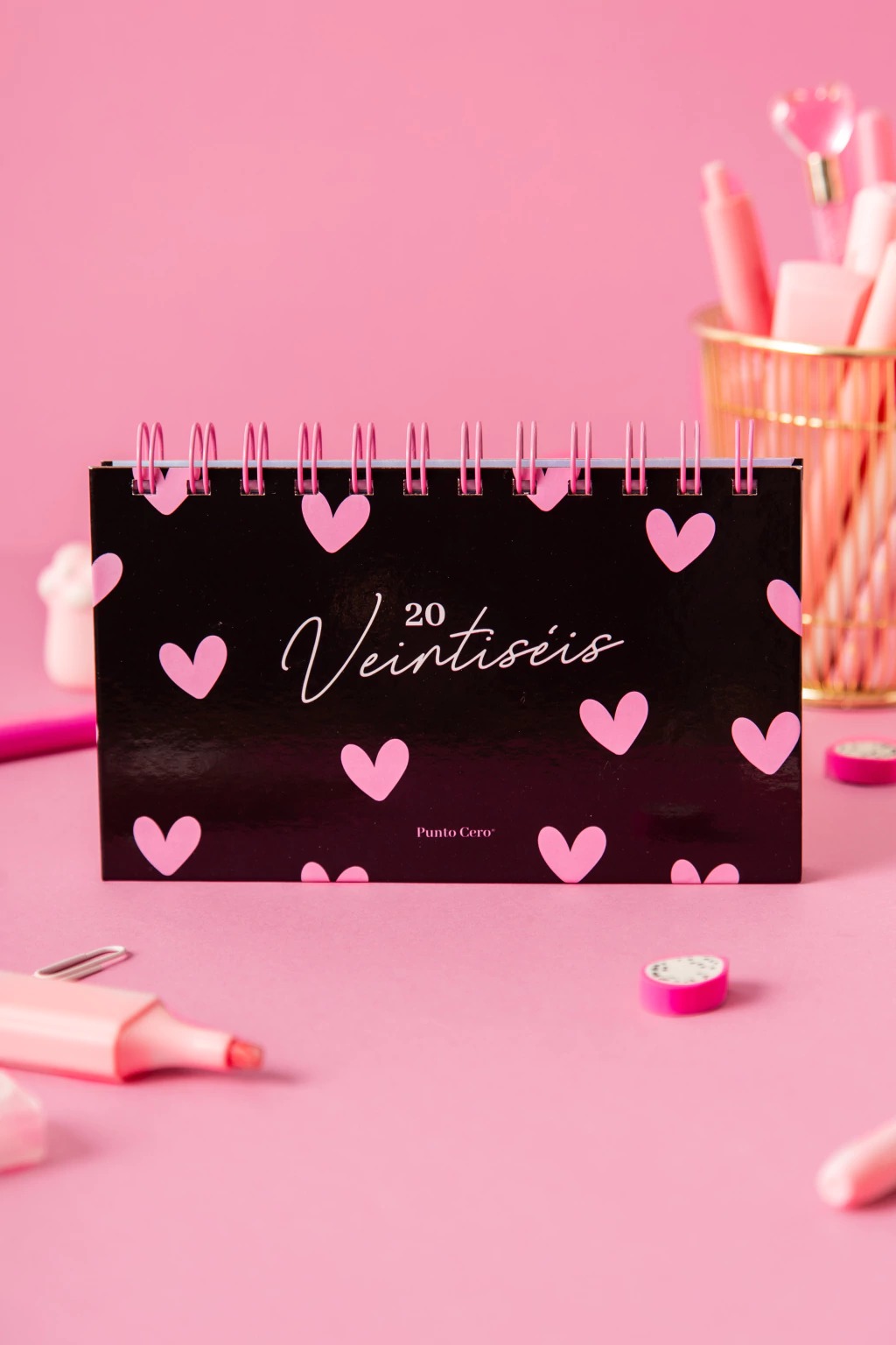 AGENDA POCKET PUNTO CERO NEGROYROSA