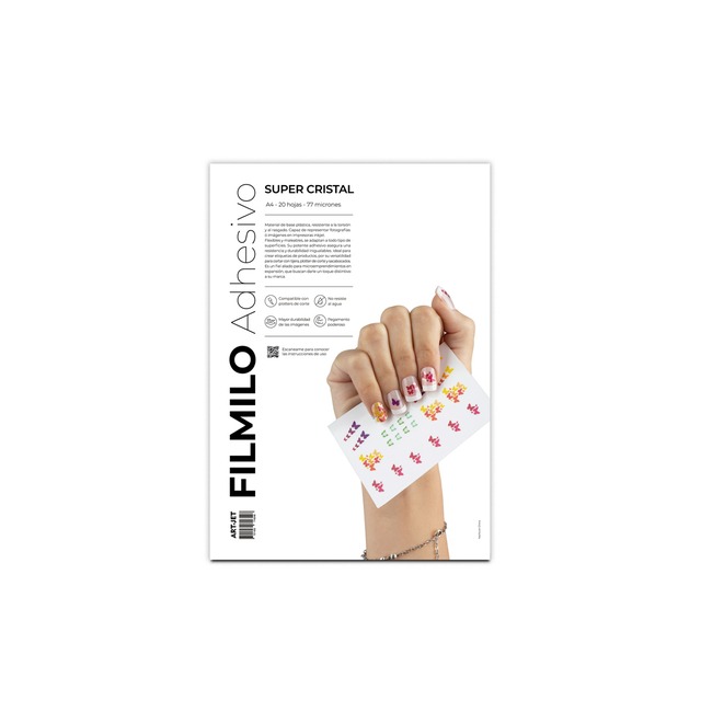 PAPEL FILMINA CRISTAL ADHESIX20HJS 77MIC
