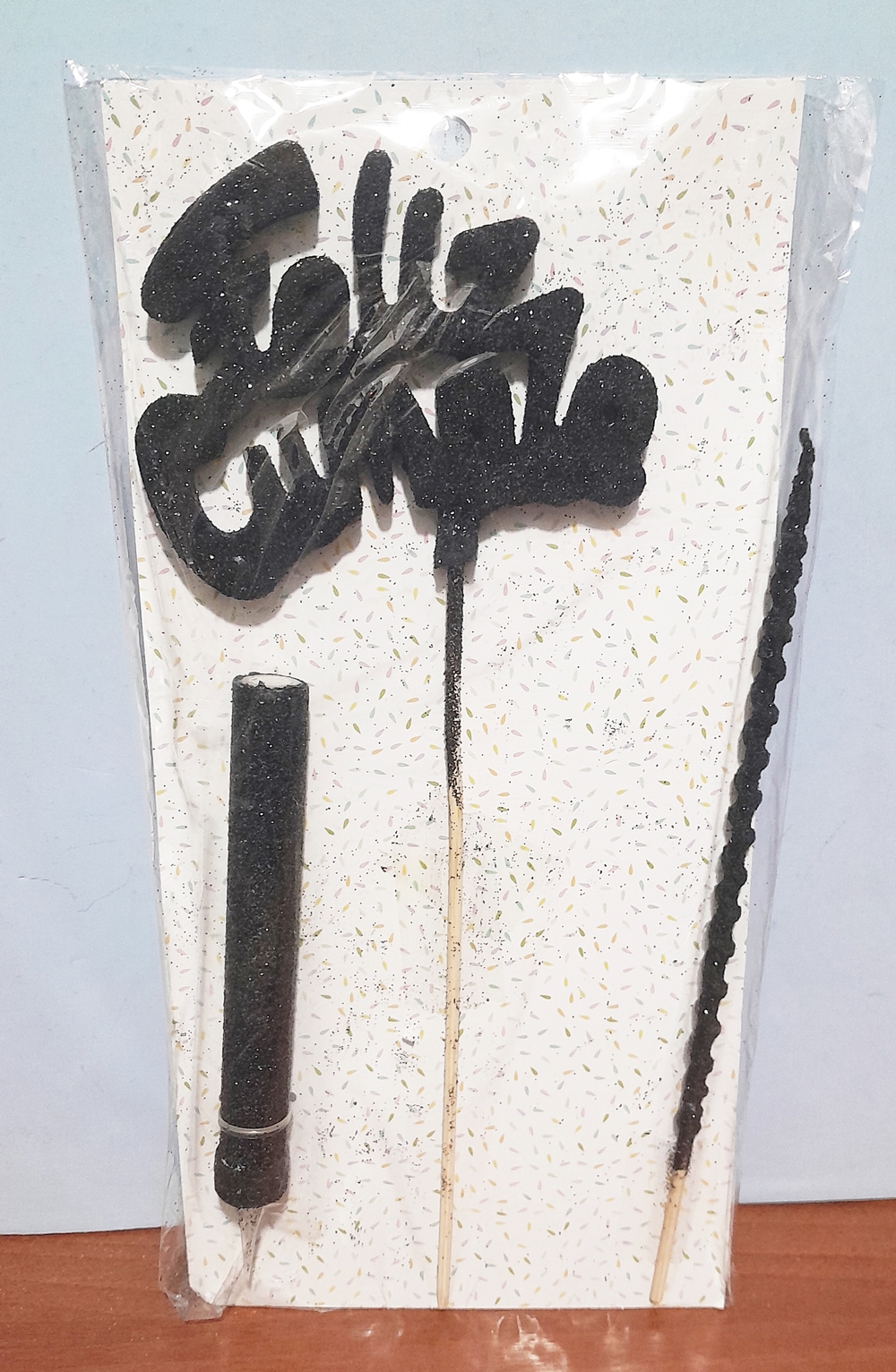 FRASE FELIZ CUMPLE+BEN+VELA GM90 NEGRO