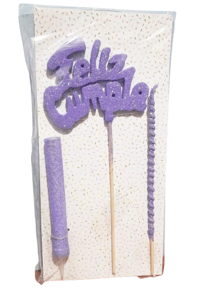 FRASE FELIZ CUMPLE+BEN+VELA GM90 LILA