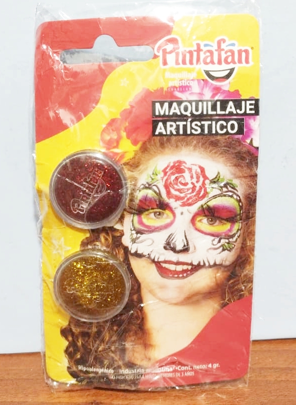 MAQUILLAJE PINTAFAN GLITER x2 CALACA 810