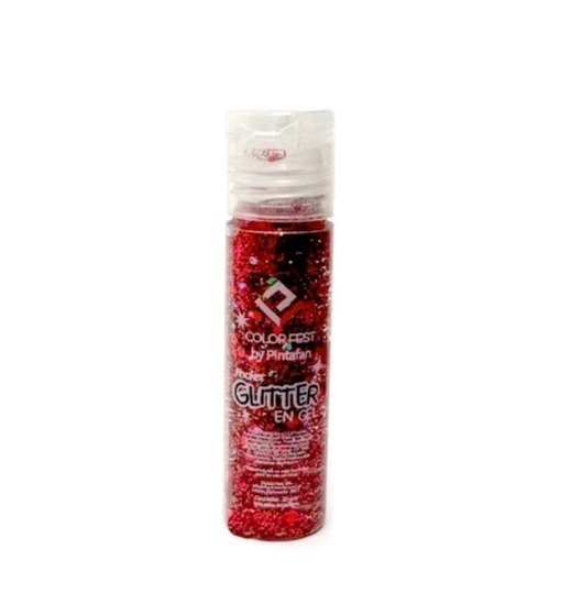 MAQUILLAJE PINTAFAN GLITER ROJO 854-05