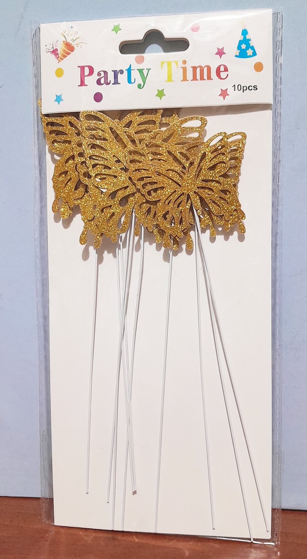 ADORNO MARIPOSA CAKE TOPPER x10 GIBREADO