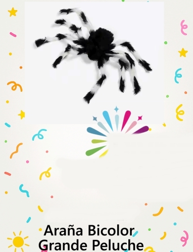 ARAÑA PELUDA GRANDE NE/BCO  ROMH05-22
