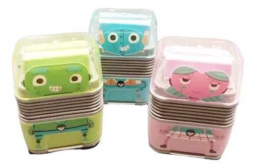 GOMA LAPIZ PIZZINI + SACAPUNTA ROBOT