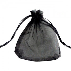 BOLSA DE ORGANZA 15x20 x12 P.STORE NEGRO