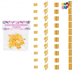 ACCESORIOS PARA TRENZAS P.STORE ORO