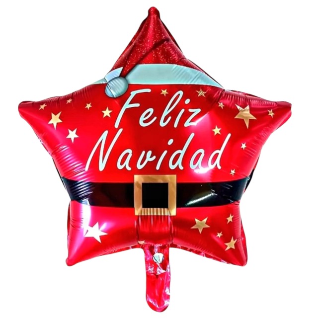 GLOBO METALIZADO NAVIDAD ESTRELLA