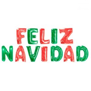 GLOBO LETRA FELIZ NAVIDAD GMSETFN