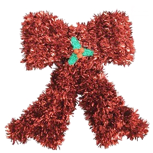 DECO NAVIDAD MOÑO ROJO 11x14  NA141