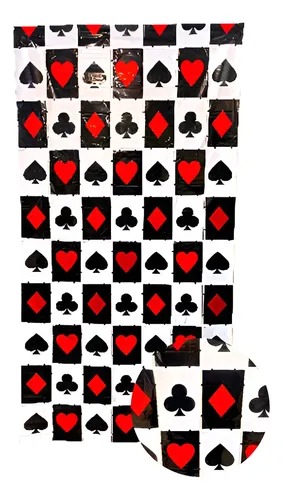 CORTINA METALIZADA POKER 2x1