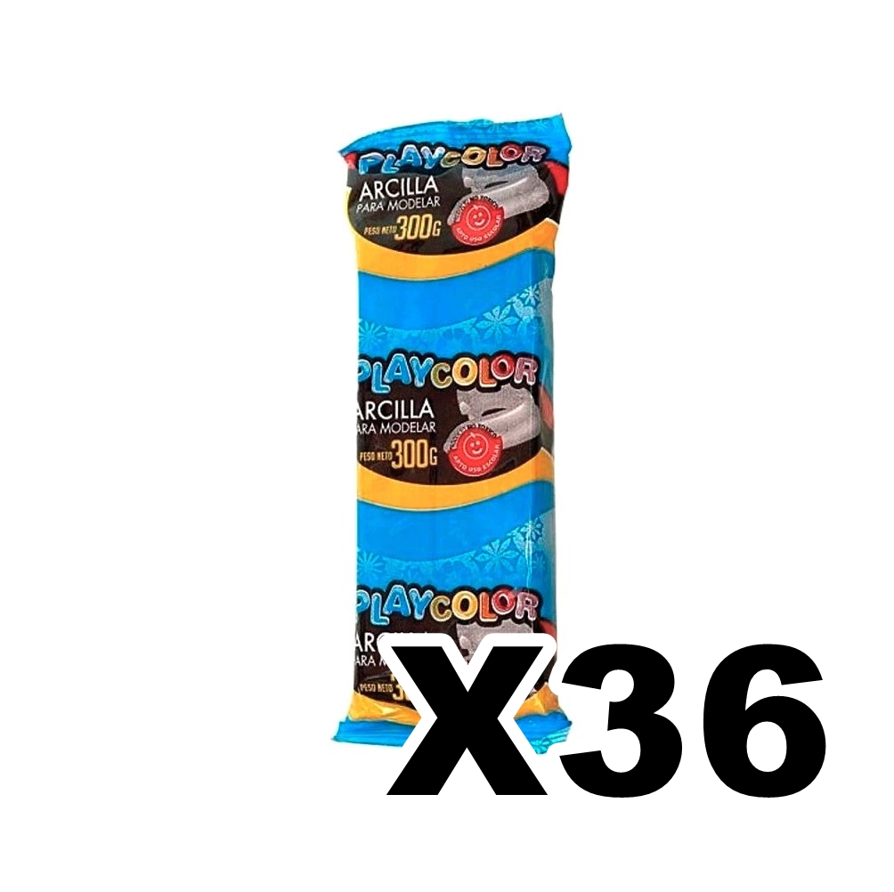 ARCILLA X300GR PLAY COLOR CAJA X36