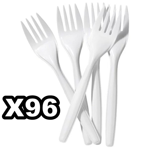 TENEDOR BLANCO x96 REFORZADO CLAUS