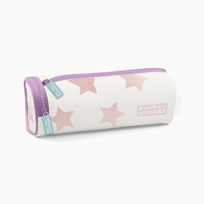 CARTUCHERA 1 CIERRE CUADRADA ESTRELLAS